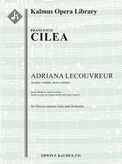 オペラ「アドリアーナ・ルクブルール」　Vocal score Amazon | Adriana Lecouvreur - Vocal Score | Francesco Cilea
