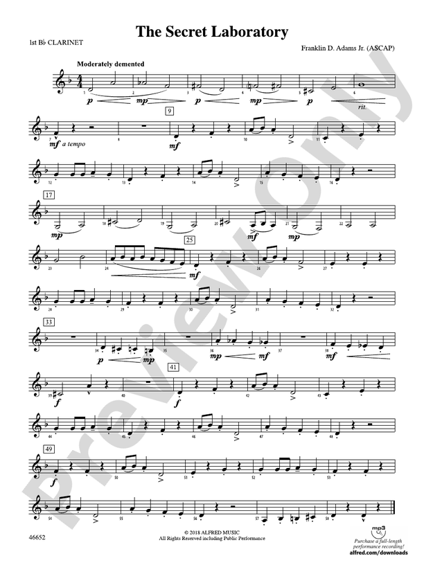 The Secret Laboratory 1st Bflat 1st Bflat Part