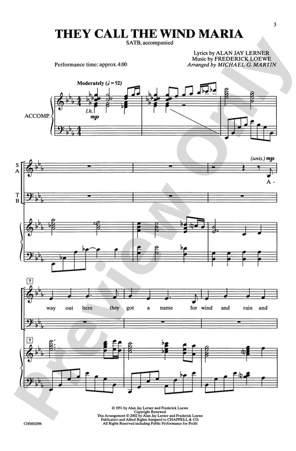 they-call-the-wind-maria-satb-choral-octavo-frederick-loewe-digital