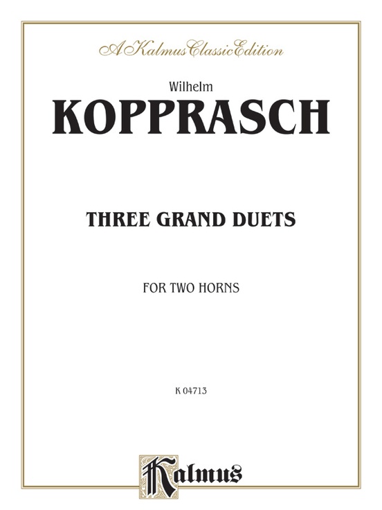 Kopprasch: Three Grand Duets