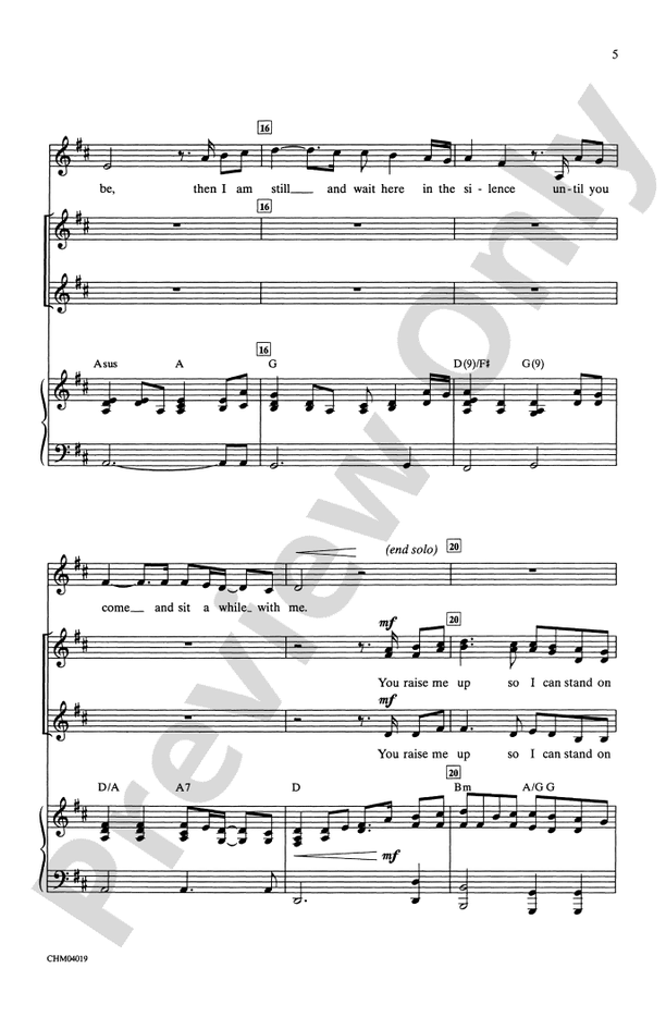 You Raise Me Up (as recorded by Josh Groban)