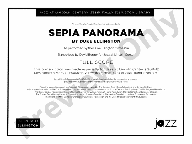 SEPIA PANORAMA/JLC ELLINGTON       