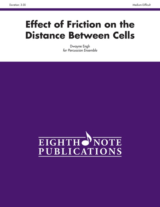 Effect of Friction on the Distance Between Cells
