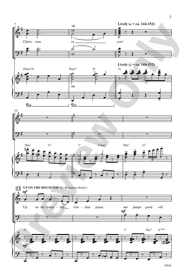 Jolly Jingle Christmas Medley Satb Choral Octavo Digital Sheet Music Download