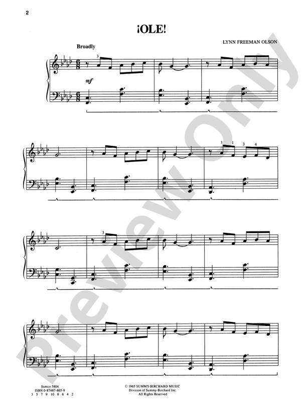 Ole! - Piano Solo