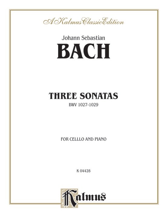 Three Sonatas for Viola da Gamba, BWV 1027-29