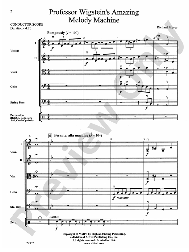 Professor Wigstein's Amazing Melody Machine String Orchestra Conductor