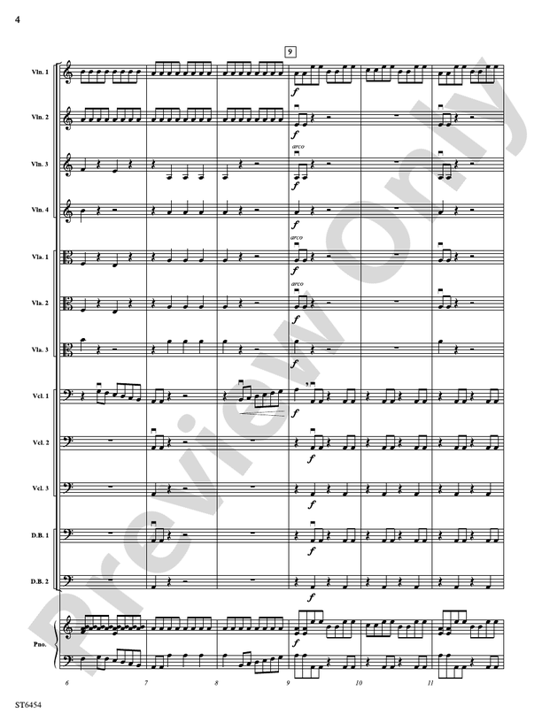 Electric Sinfonia: Score: String Orchestra Score: Lauren