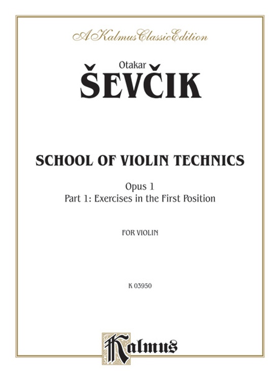 School of Violin Technics, Opus 1, Volume I