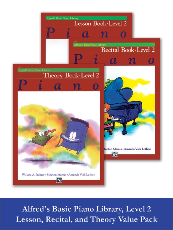 Alfred's Basic Piano Library Lesson, Theory, Recital 2 (Value Pack)
