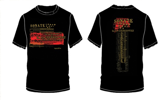 Beethoven Sonate Opus 27, No. 2 T-Shirt (Medium)