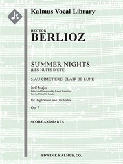 Summer Nights, Op. 7 (Les nuits d'ete): 5. Au Cimitiere: Clair de lune (transposed in C)