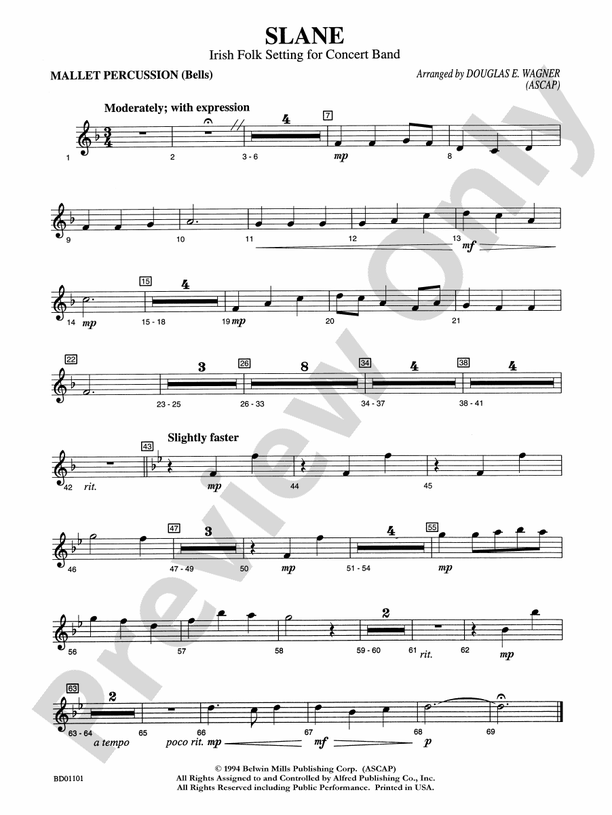 Slane Mallets Mallets Part Digital Sheet Music Download