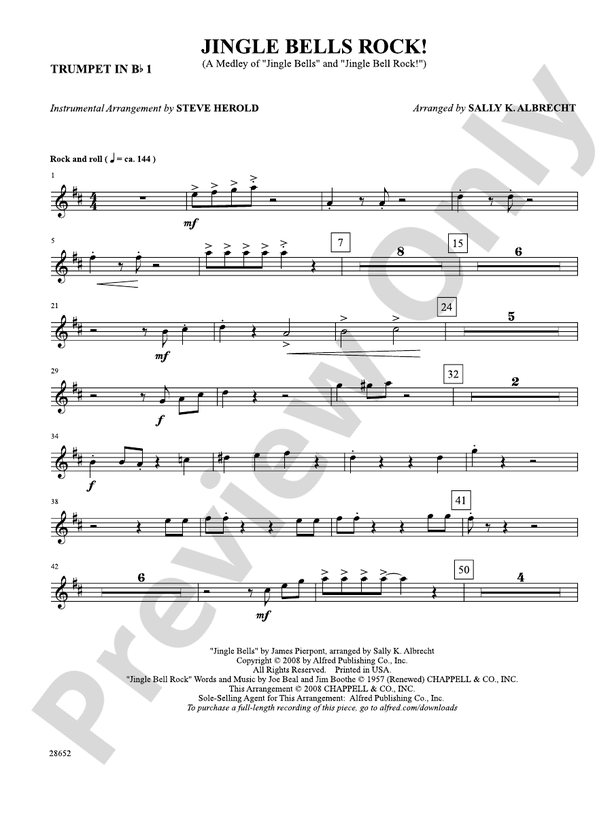 Jingle Bell Rock: 1st B-flat Trumpet