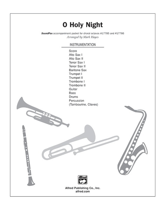 O Holy Night: 2nd E-flat Alto Saxophone