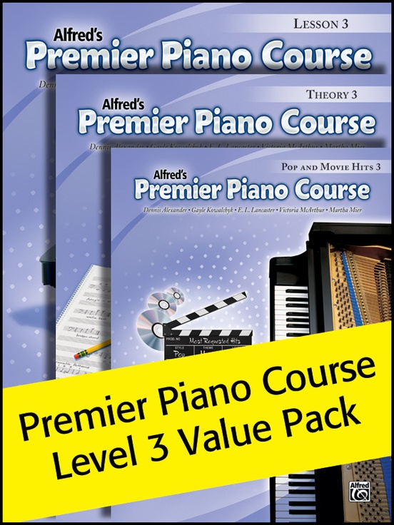 Premier Piano Course, Lesson, Theory & Pop Hits 3 (Value Pack 2012)