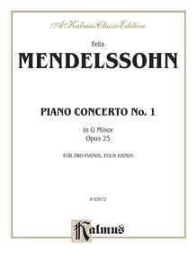 Mendelssohn: Piano Concerto No. 1 in G Minor, Op. 25: Piano