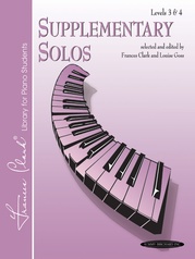 piano literature book 3 Supplementary Solos, Levels 3 & 4