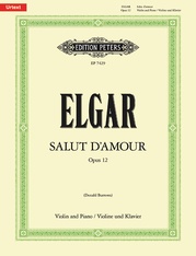 Salut d'amour op. 12 for Violin and Piano
