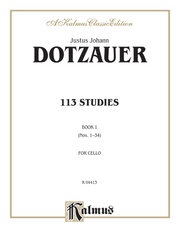 Dotzauer: 113 Studies, Volume I (Nos. 1-34)