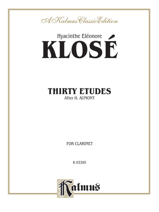 Klosé Thirty Etudes after H. Aumont Book HyacintheEléonore
