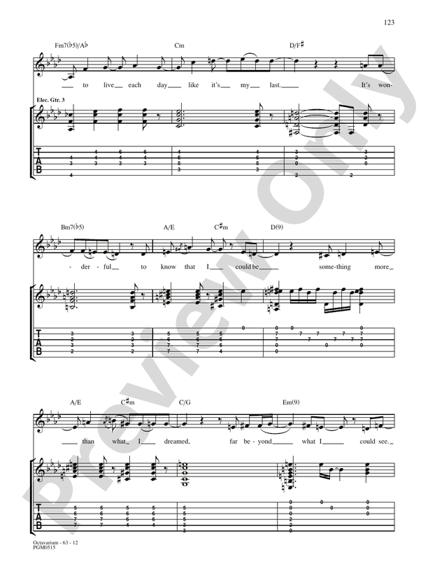 Octavarium: Guitar: Dream Theater - Digital Sheet Music Download