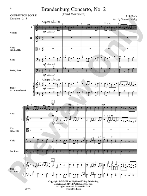 Brandenburg Concerto No. 2 (3rd Movement)