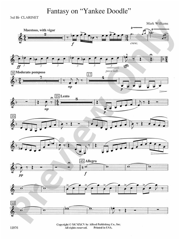 Fantasy on "Yankee Doodle" 3rd Bflat 3rd Bflat