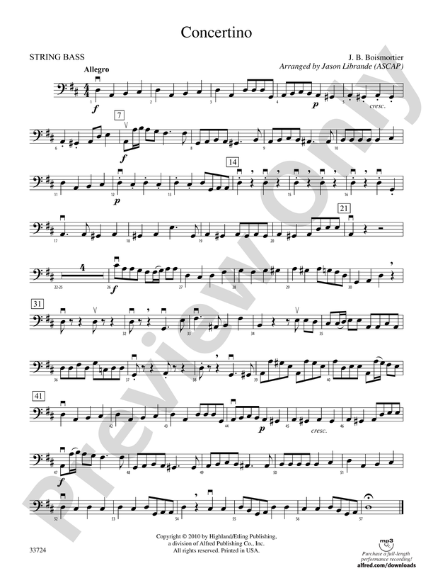 Concertino: String Bass