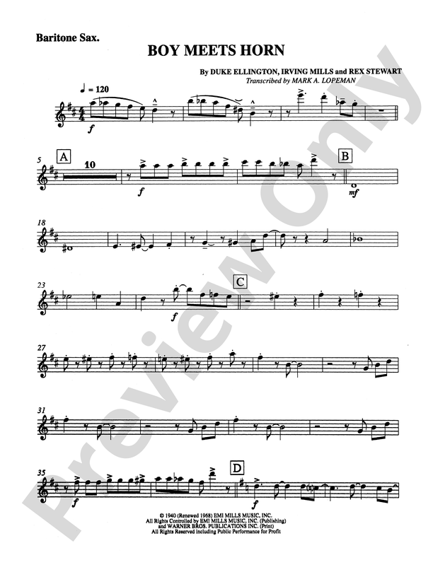 Boy Meets Horn: E-flat Baritone Saxophone