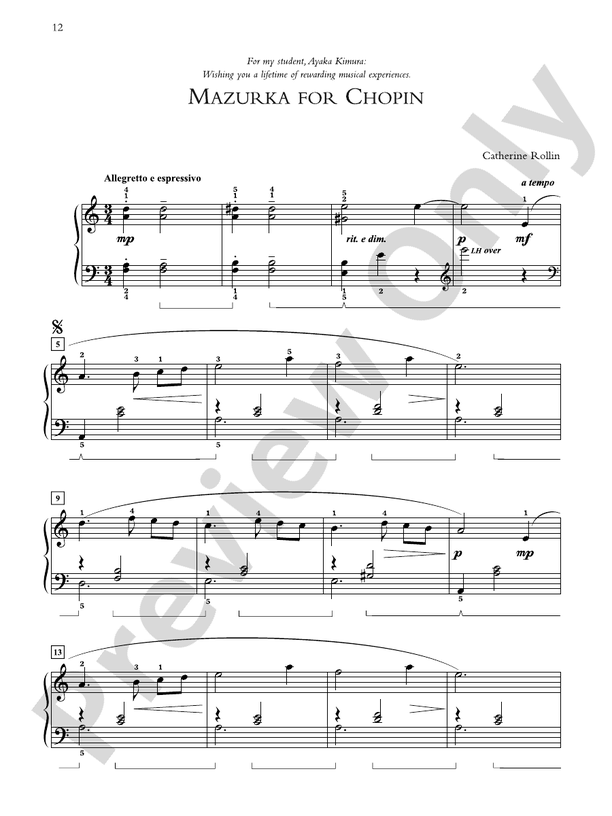 Mazurka for Chopin - Piano Solo