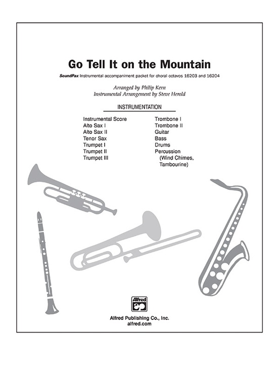 Go Tell It on the Mountain: E-flat Alto Saxophone