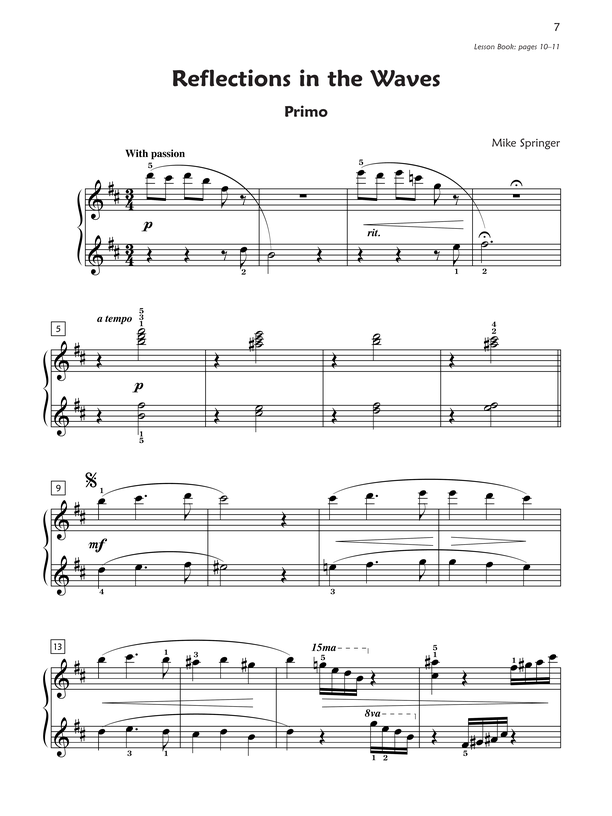 Premier Piano Course, Duet 6 