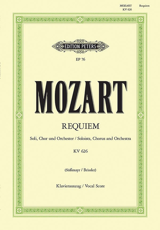 Requiem in d Minor K626: Choral Works (inc. Oratorios): Wolfgang Amadeus  Mozart | Sheet Music