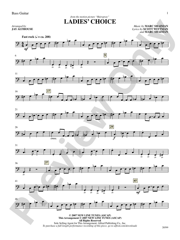 Ladies' Choice (from the movie Hairspray) String Bass String Bass