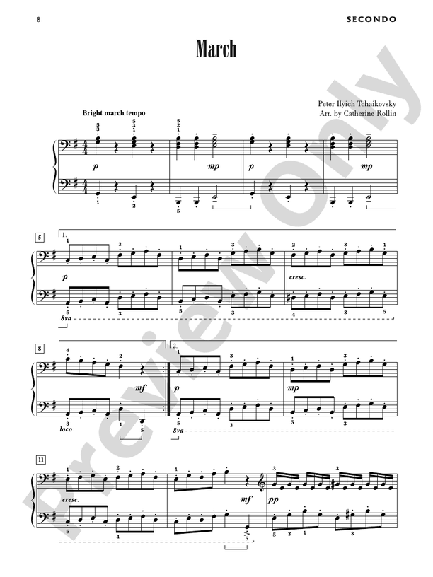 March - Piano Duet (1 Piano, 4 Hands)