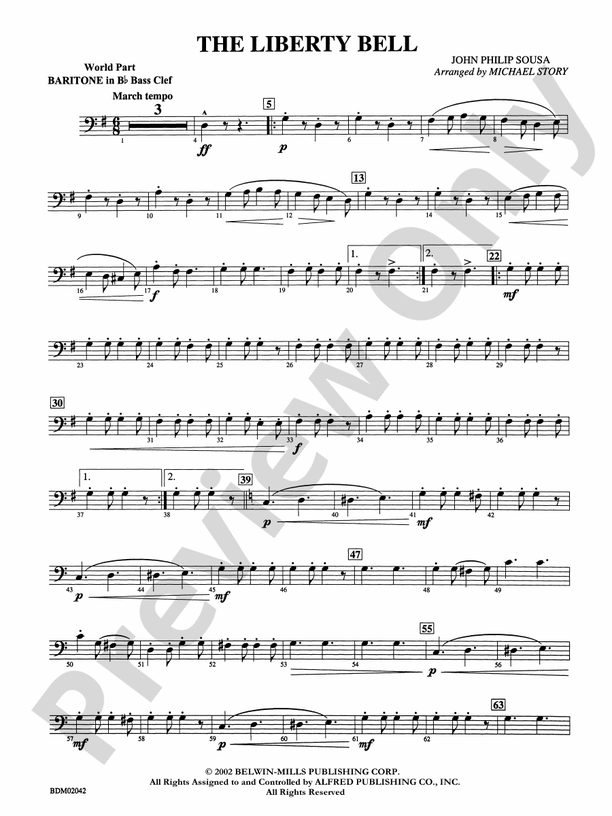 The Liberty Bell (wp) Bflat Baritone B.C. (wp) Bflat Baritone B.C
