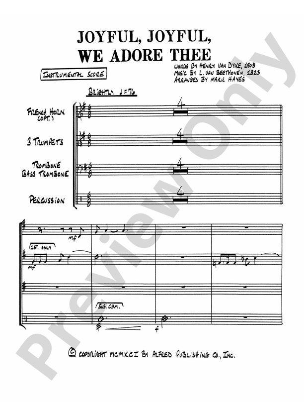 Joyful, Joyful, We Adore Thee