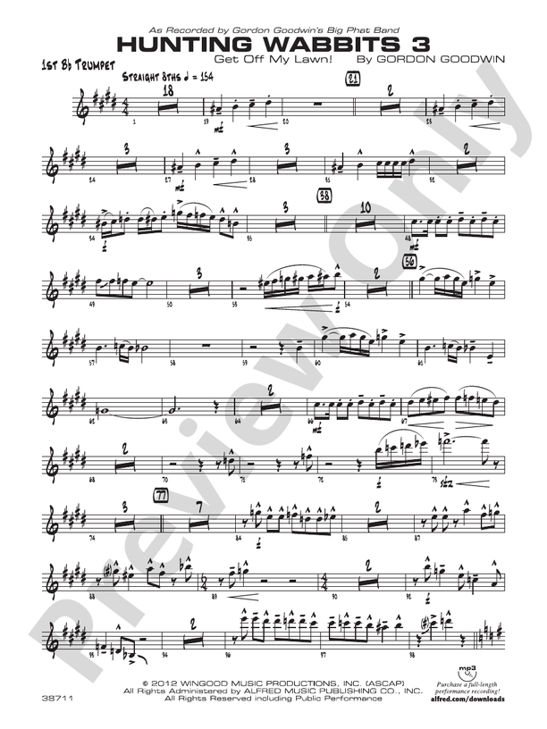 Hunting Wabbits 3 (Get Off My Lawn): 1st B-flat Trumpet: 1st B