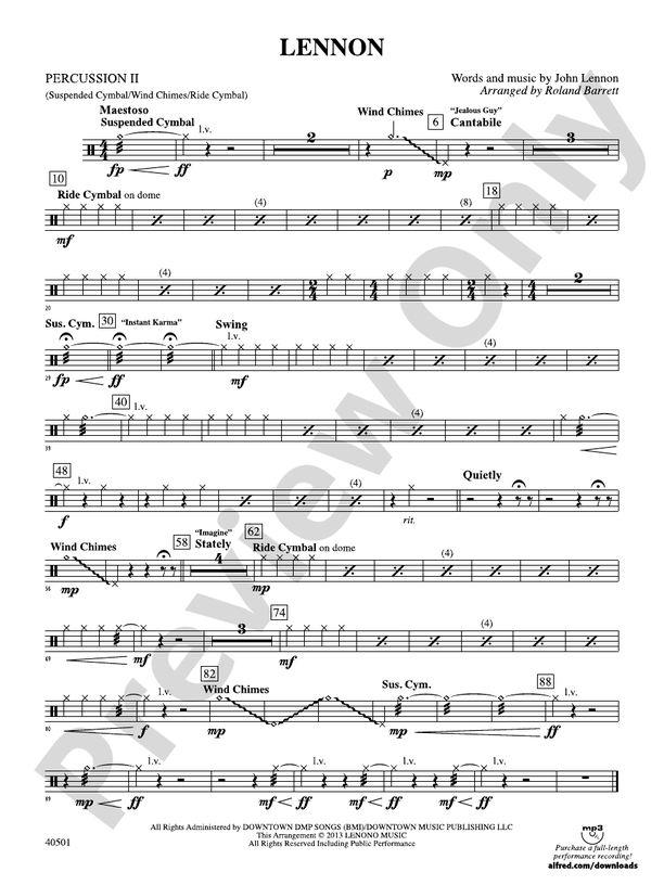 Lennon: 2nd Percussion