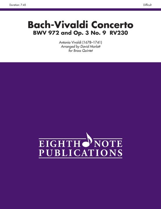 Bach-Vivaldi Concerto, BWV 972 and Opus 3, No. 9, RV230