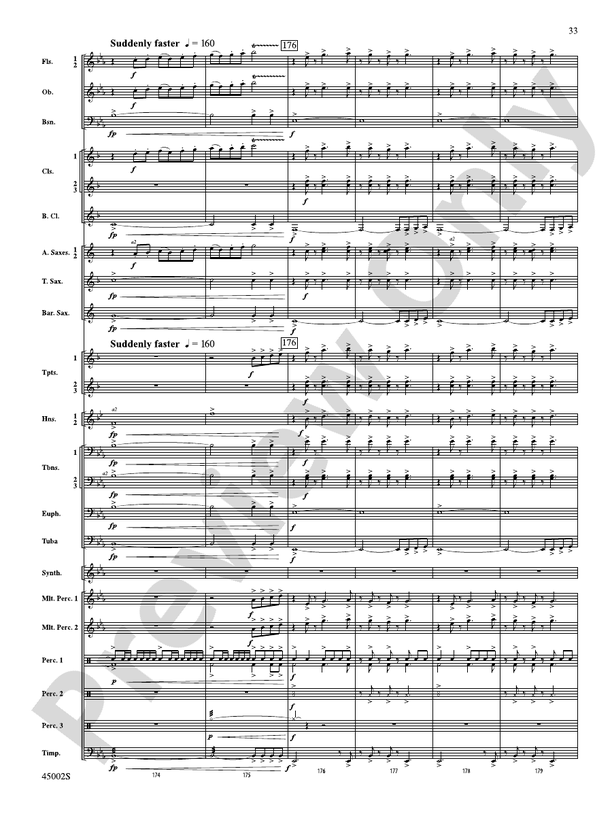 残響 SCORE SELECTION Winds of Change: Score: Concert Band Score - Digital Sheet Music