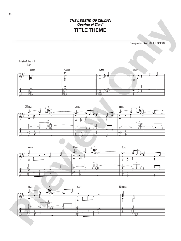 Lost Woods – Koji Kondo The Legend of Zelda: Ocarina of Time Sheet