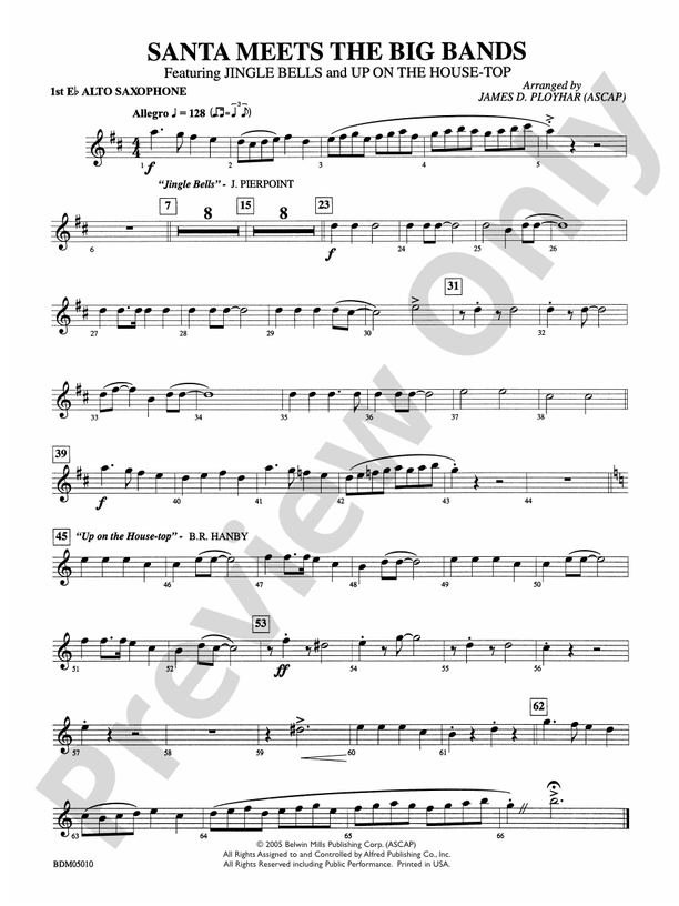 Santa Meets the Big Bands Eflat Alto Saxophone Eflat Alto Saxophone