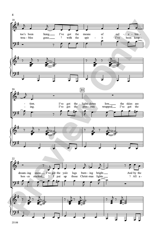 Perfect Christmas Night SATB Choral Octavo Paul O'Neill Digital