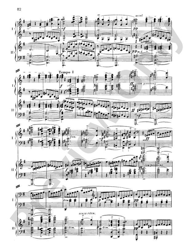 Suite No. 2, Opus 17 - II. Valse - Piano Duo (2 Pianos, 4 Hands)
