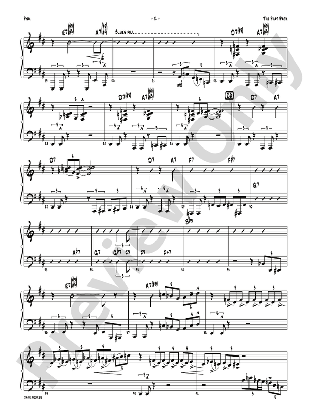 The Phat Pack: Piano Accompaniment: Piano Accompaniment Part - Digital  Sheet Music Download