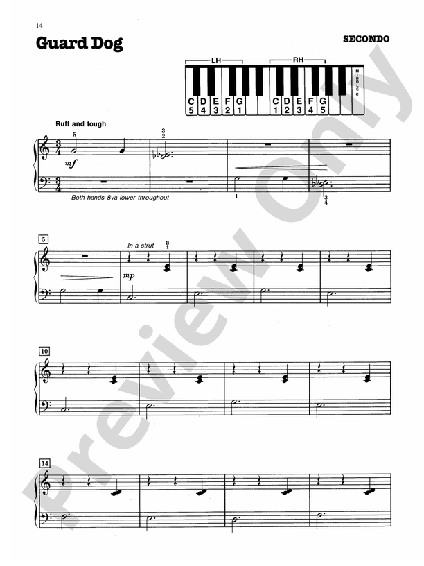 Guard Dog - Piano Duet (1 Piano, 4 Hands)