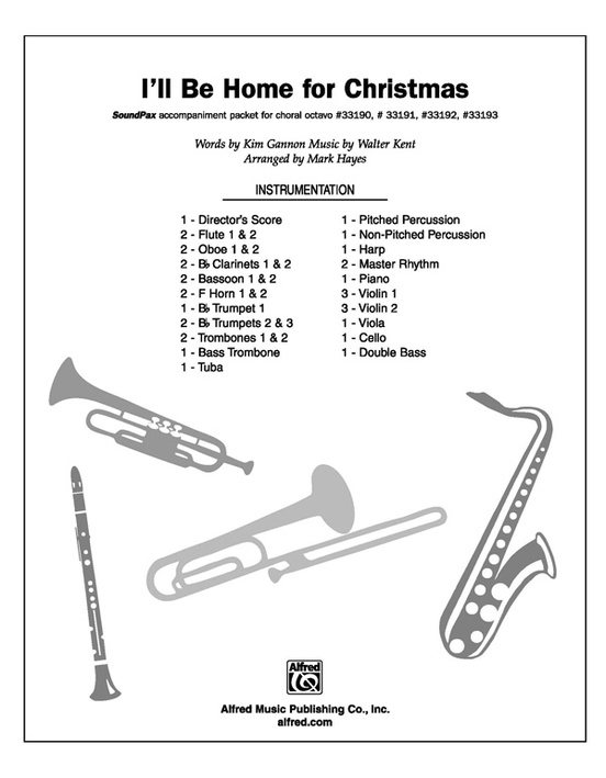 I'll Be Home for Christmas: 1st & 2nd Flute