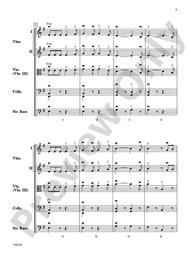When Johnny Comes Marching Home: Score: String Orchestra Score